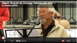 David Suzuki at Occupy Vancouver.mov