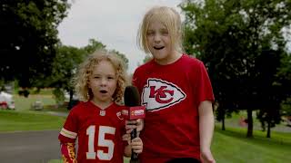 Chiefs Junior Reporters Catch Up with Players at Training Camp | Kansas City Chiefs