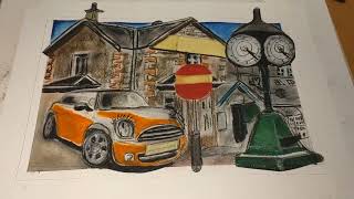 Lucinda Ferguson Art Westerton Arms Bridge of Alan Mini Cooper S