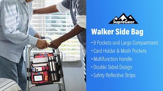 SupreGear Walker Side Bag with Handle and Pen Slot Overview (B0B93MFF2J)