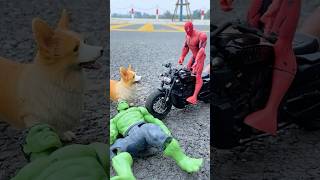 Spiderman scares Hulk very funny | Marvel Toys#funny