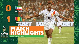 Equatorial Guinea 0 VS 1 Guinea - Goals & Highlights (2024 AFCON) - 2023 African Cup of Nations