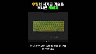 우팅의 rapid trigger 기능을 그대로 복사한 RAZER의 키보드