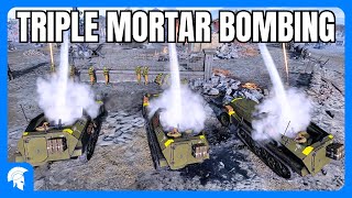 Triple Mortar Bombing is FUN! - 4vs4 - Afrikakorps - Company of Heroes 3