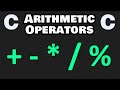 Learn C arithmetic operators in 6 minutes! ➗