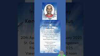 Kerwyn T. Ballantyne | Funeral Announcement #ObituariesSVG