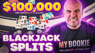 $100,000 INSANE High Roller Blackjack - E269 NeverSplit10s