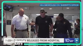 Hillsborough deputy released from hospital after being run over by fleeing suspect