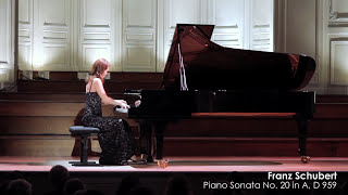 Irina Lankova plays Schubert Sonata D959 I mvt · live at Salle Gaveau Paris