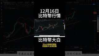 12月16日short 比特幣多頭復活，再出新高，還會繼續上漲嗎？目標在11萬？回撤可以上車嗎？ #btc #以太坊 #eth #投資 #數字貨幣 #技術分析 #比特幣 #合約 #比特币