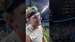 Aidan Hutchinson checking in after the Monday Night Football win | Detroit #Lions #shorts