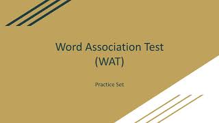 SSB WAT Practice Set-4 | Word Association Test | WAT Practice | SSB Interview | SSB Ready