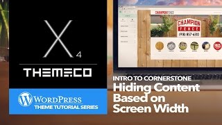 Wordpress X Theme: Hiding Content Based on Screen Width
