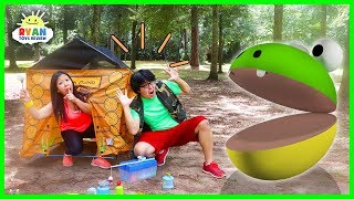 Pac-man In Real Life Camping Trip Vs Ryan