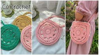 꽃처럼 어여쁜 나는 '꽃' 가방🌸 코바늘 가방 crochet bag