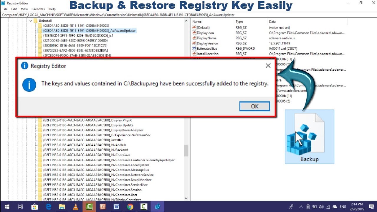 Registry restore. Reg restore. NVPROFILEUPDATERONLOGON_{b2fe1952-0186-46c3-BAEC-a80aa35ac5b8}. Restore keys