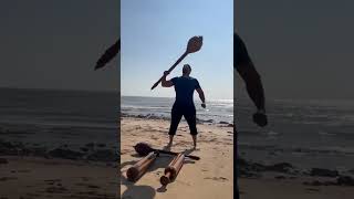 Gada Swings on Gopnath Beach Gujarat tf. Jaiveerraj Singh Gohil