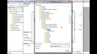 Restore SQL Database from Backup File using SSMS