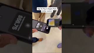 tap to pay in Apple park 😱 #apple #iphone