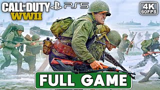 CALL OF DUTY WW2 Gameplay Walkthrough FULL GAME [PS5 4K 60FPS] - No Commentary