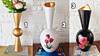 OLHA ESSAS 3 IDEIAS 💡 GENIAIS DE VASOS DECORATIVOS FEITOS DE GESSO E BEXIGA