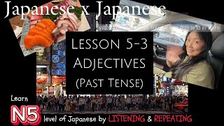 Japanese x Japanese L5-3 Adjective(past tense)  Learn and practice with a professional teacher🎶