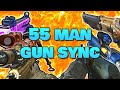 *INSANE* 10 Minute Gun Sync Collab [55 Man Gun Sync]