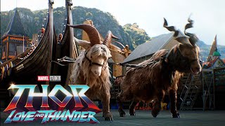 The GOATS [All Powers & Fight Scenes] | Thor: Love And Thunder (2022)