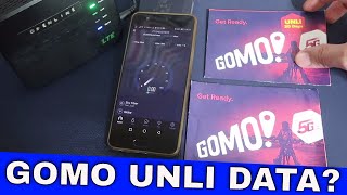 Testing GOMO Unlimited promo