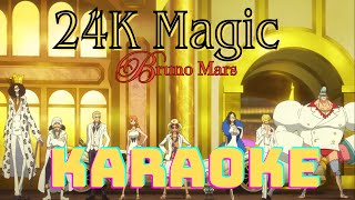 24K Magic | Bruno Mars | KARAOKE VERS. w/ backing vocals! | ONE PIECE 🏴‍☠️