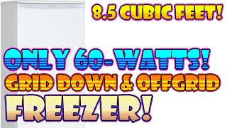 Offgrid Solar \u0026 Grid Down Deep Freeze! 60-Watts! Danby DUFM085A2WDD1 Review! | Practicality E040