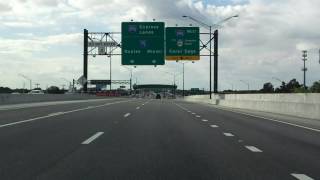 Port Everglades Expressway (Interstate 595 Exits 7 to 1) westbound (Express Lanes)