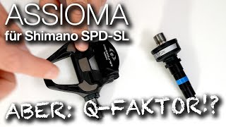 Favero Assioma SHI Wattmesspedale (Powermeter) für Shimano SPD-SL - ABER: Q-Faktor beachten!
