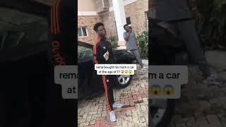 Throwback to when Rema got his mom a car at the age of 17. 😯    #rema #mavinrecords #nigerianmusic