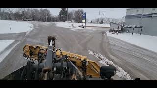 Snow removal in the daytime for a change.