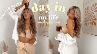 DAYS IN MY LIFE AS A CONTENT CREATOR *bts taking IG pics by myself \u0026 how I edit my pictures!*