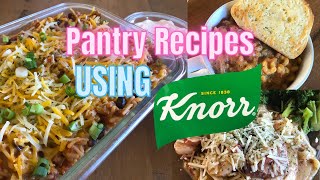 3 DINNERS USING KNORR PASTA SIDES | FAST AND FLAVORFUL | PANTRY STAPLES TO THE RESCUE