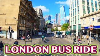 London Bus ride | 343 | Full route | Aldgate Station To  New Cross | Jerningham Road