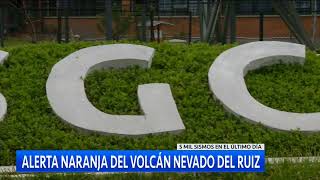 Volcán Nevado del Ruiz sigue en alerta naranja por actividad sísmica