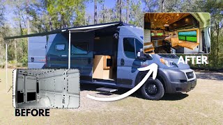 Turning a Van into a Luxury Mobile Home | Full Van Conversion Build by @BuildingVanLife 🚐✨