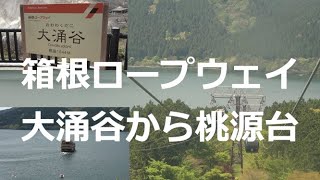 大涌谷から桃源台へ　箱根ロープウェイ下り