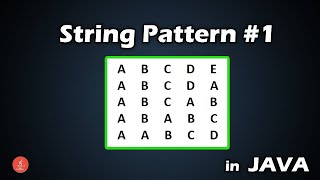 String Pattern #1 || Interesting String Patterns in JAVA || BluejCode