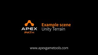 Apex Path Example scene Unity Terrain