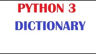 Python Tutorial For Beginners Lesson12 Python Dictionary