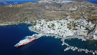 Greece Kythnos Views, 4k Stock Footage