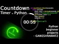 Make a Countdown Timer in Python | Python Beginner Projects | GANESHRAWATZ #pythonprojects