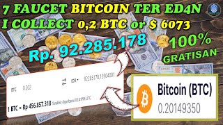 GOKIL !! 0.202 BTC (BITCOIN) Rp.93 juta GRATIS !! 7 REKOMENDASI FAUCET BITCOIN TERBESAR \u0026 LEGIT 2023