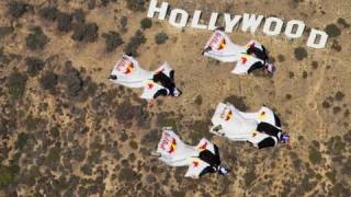 Wingsuit Gliding Past the Hollywood Sign - Red Bull LA Swoopers