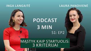 Mąstyk kaip startuolis | 3MinPodcast