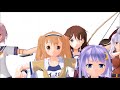 mmd　艦娘22人に威風堂々を踊ってもらった